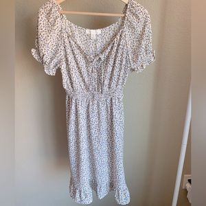 cute spring dress with flowers